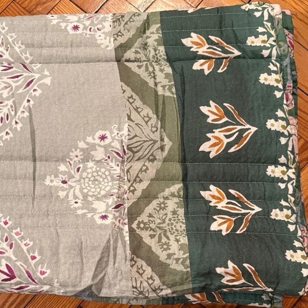 Anthropologie The Printed Textured Cotton Quilt Collection